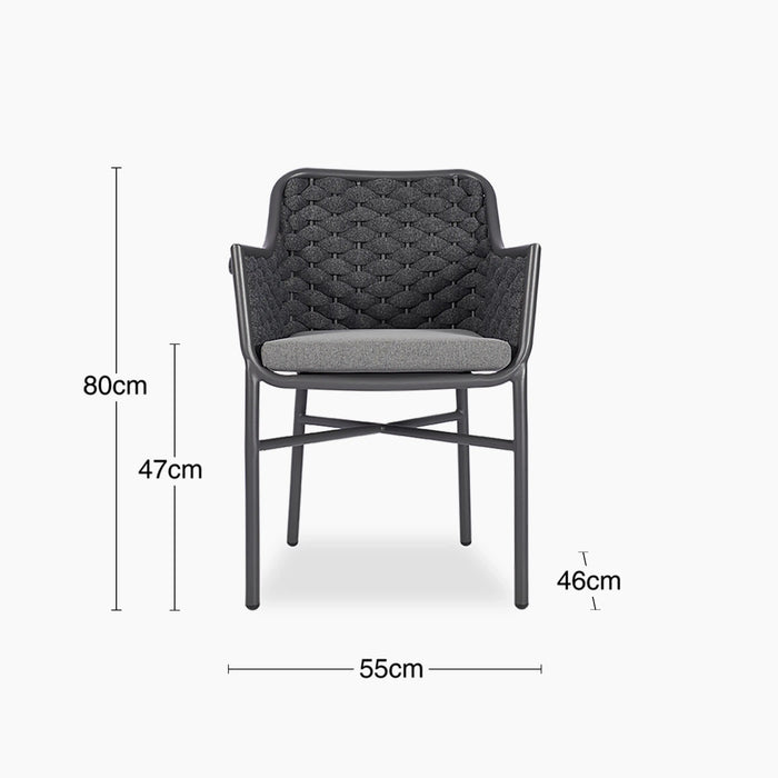 Sidney Carver Dining Chair Grey