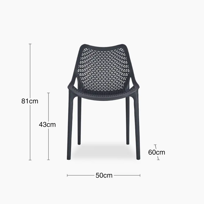 Arlon Dining Chair Anthracite Grey