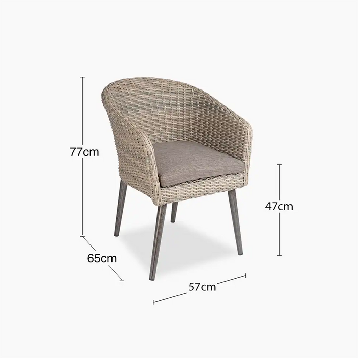 Etienne Carver Dining Chair Grey