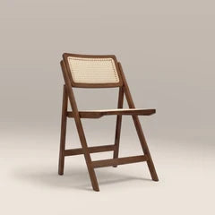 Elynn Folding Wooden Dining Chair | Walnut