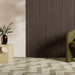 PLAANKED 3cm Flexible Ribbed Wall Panel | Smoked Walnut