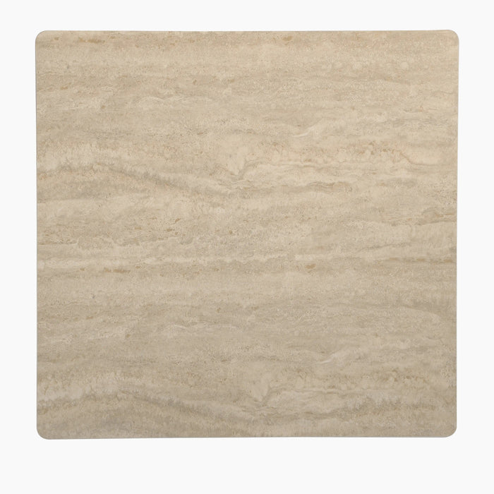 Delina Square Table Top Natural Travertine Effect Sintered Stone