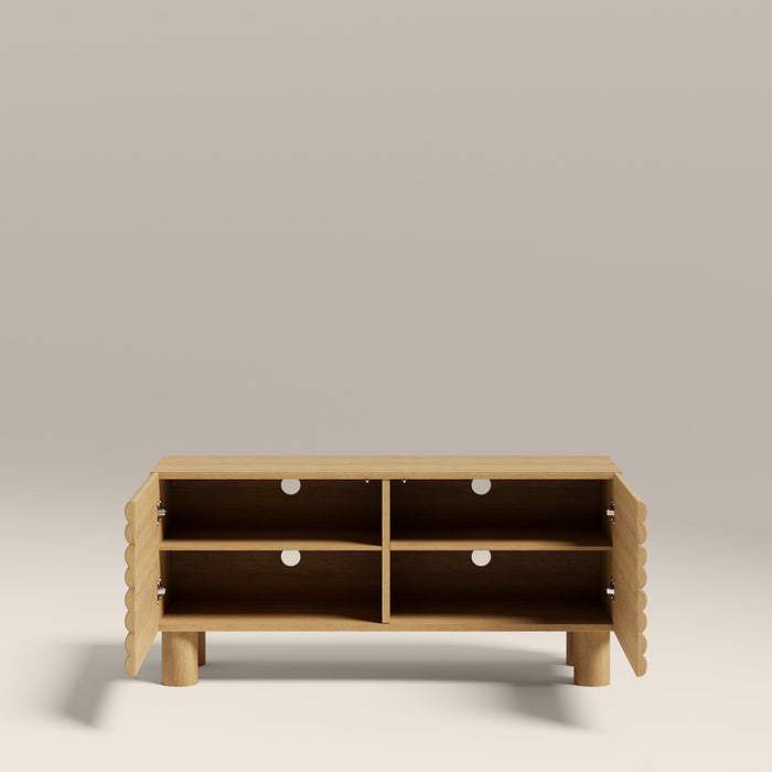 Raphael 2 Door Wooden TV Stand Oak