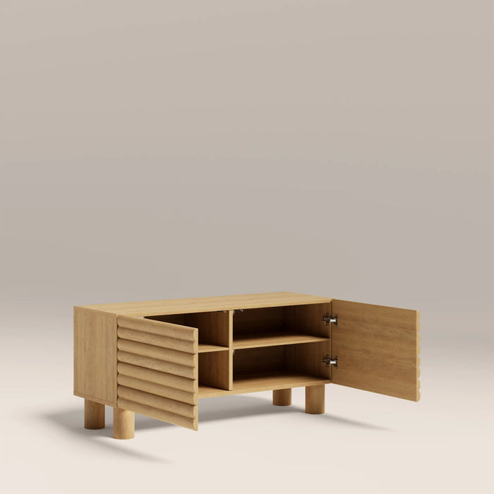Raphael 2 Door Wooden TV Stand Oak