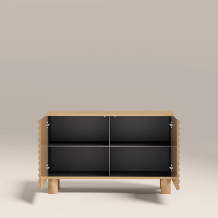 Raphael 2 Door Sideboard High Gloss Taupe