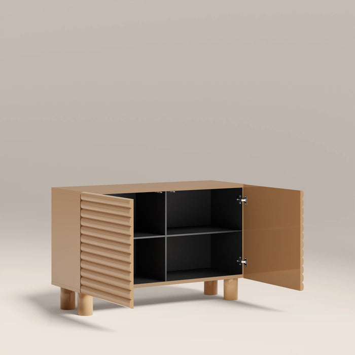 Raphael 2 Door Sideboard High Gloss Taupe