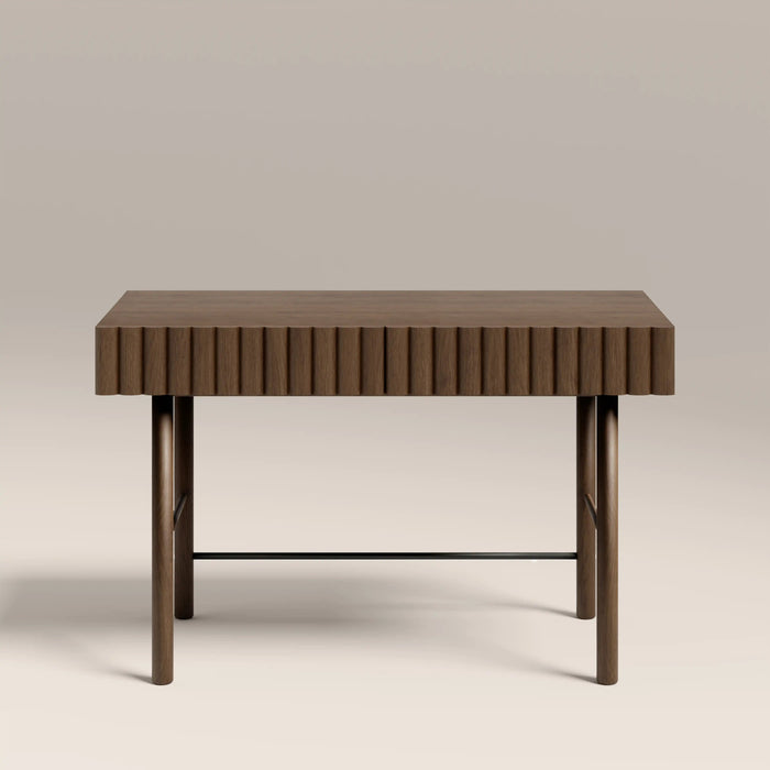 Raphael 2 Drawer Wooden Desk Walnut
