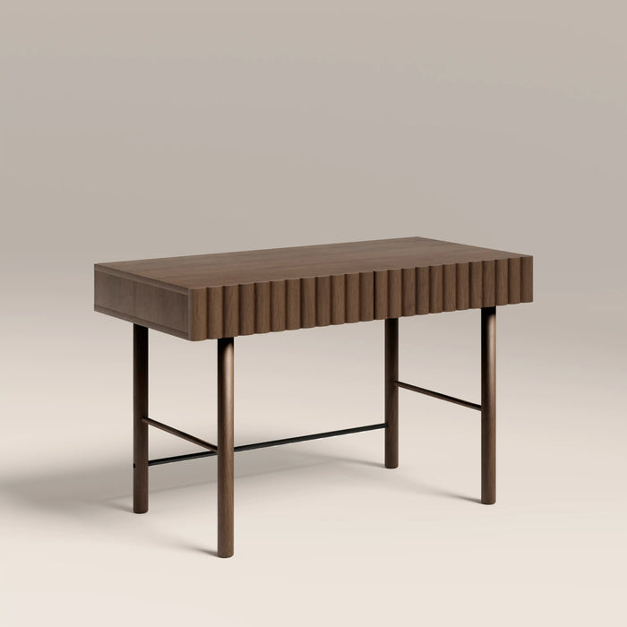 Raphael 2 Drawer Wooden Desk Walnut