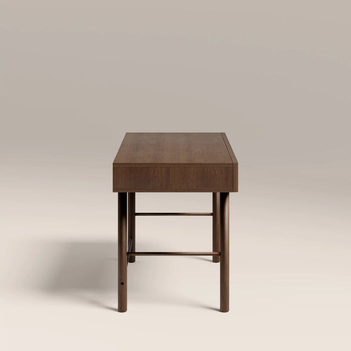 Raphael 2 Drawer Wooden Desk Walnut