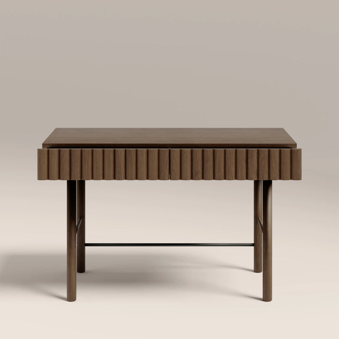 Raphael 2 Drawer Wooden Desk Walnut