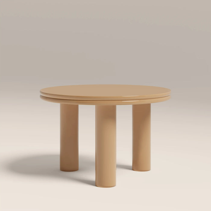 Raphael Round Coffee Table High Gloss Taupe