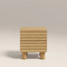 Raphael 2 Drawer Square Wooden Bedside Table | Oak