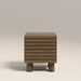Raphael 2 Drawer Square Wooden Bedside Table | Walnut