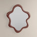 Lenny Wavy Wall Mirror, 100 x 83 cm | High Gloss Burgundy