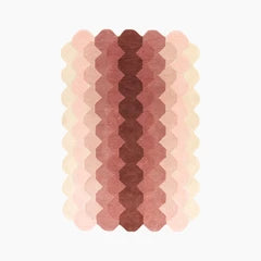 Matrix Hand Tufted Wool Rug | Pink