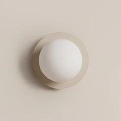 houseof Opal Disk Wall Light | Opal Glass & Sand