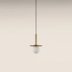 houseof Plate Pendant Light | Brass