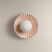 houseof Pleat Flush Wall Light | White & Red