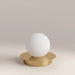 houseof Opal Disk Cordless Table Lamp | Brass