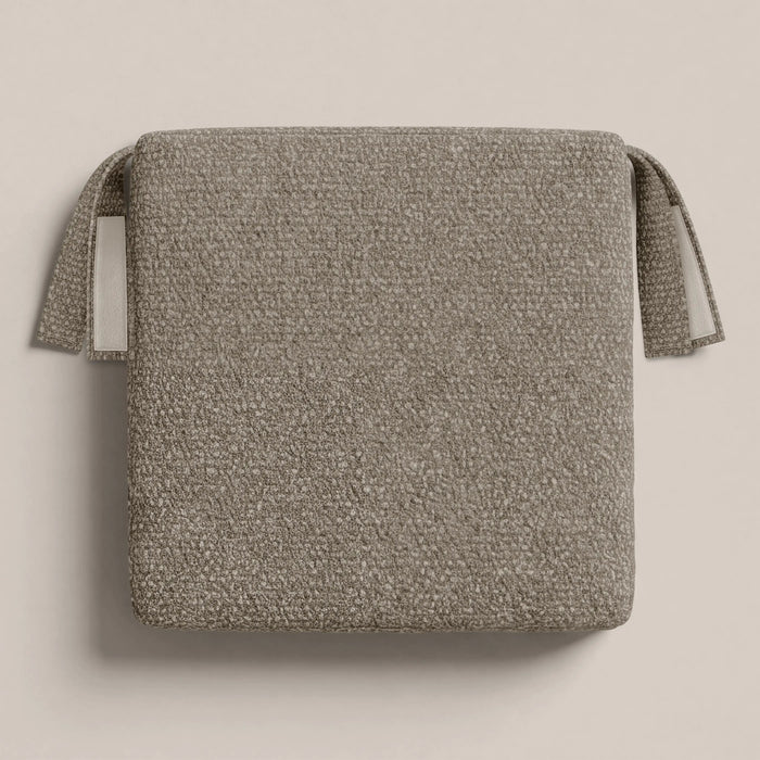 Garden Seat Cushion Natural Boucle