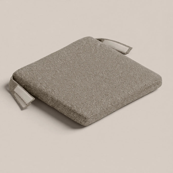 Garden Seat Cushion Natural Boucle