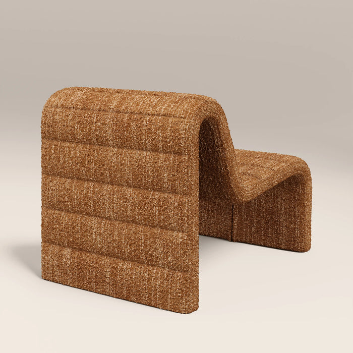 Lopez Accent Chair Speckled Honey Sustainable Boucle