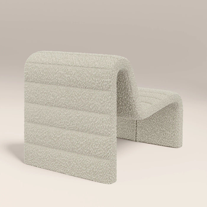 Lopez Accent Chair Speckled Stone Sustainable Boucle