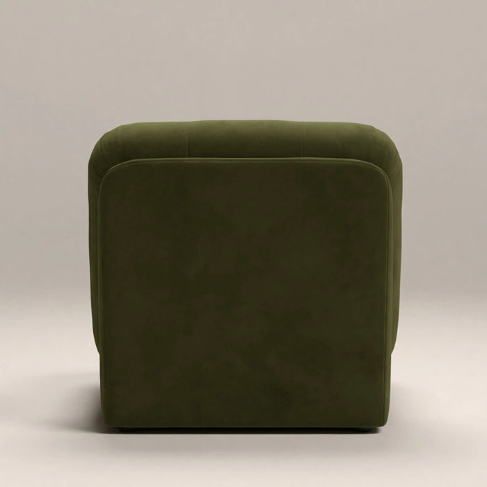 Lorena Armchair Olive Green Sustainable Velvet