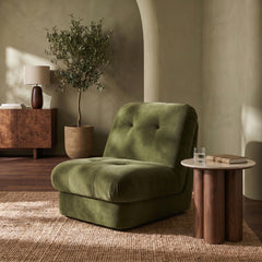 Lorena Armchair | Olive Green Sustainable Velvet