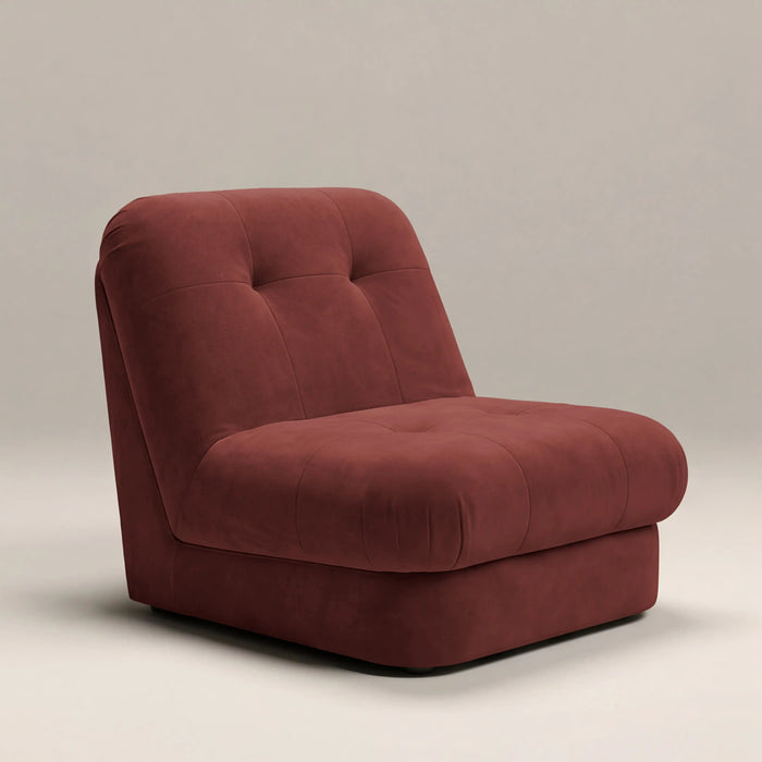 Lorena Armchair Rust Red Sustainable Velvet