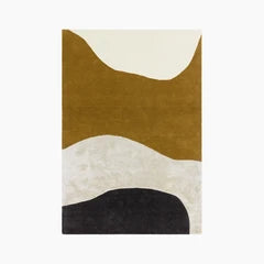 Eithan Hand Tufted Wool Rug | Ochre
