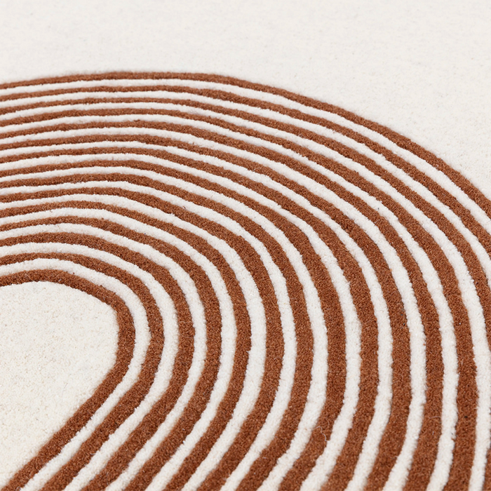 Archie Hand Tufted Wool Rug Beige & Brown