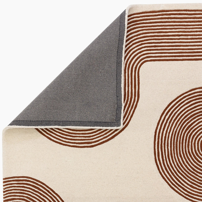 Archie Hand Tufted Wool Rug Beige & Brown