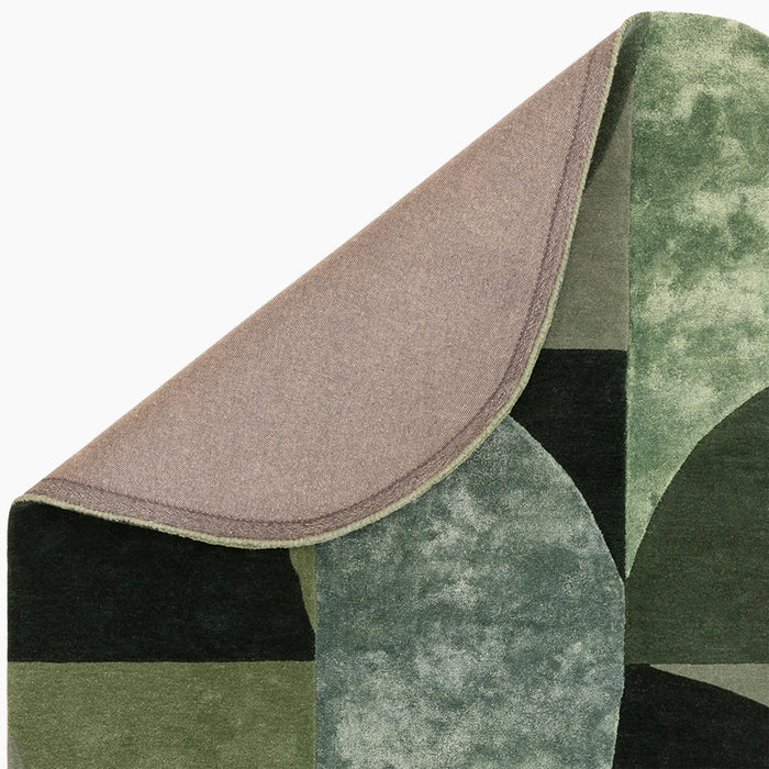 Robyn Oval Hand Tufted Wool Rug Forest