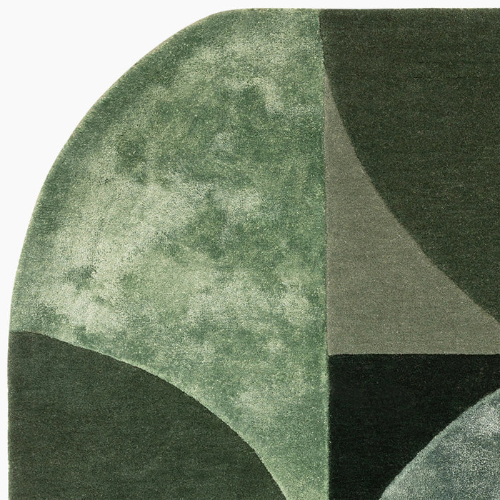 Robyn Oval Hand Tufted Wool Rug Forest