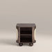 Una Square Wooden Side Table | Walnut & Cane