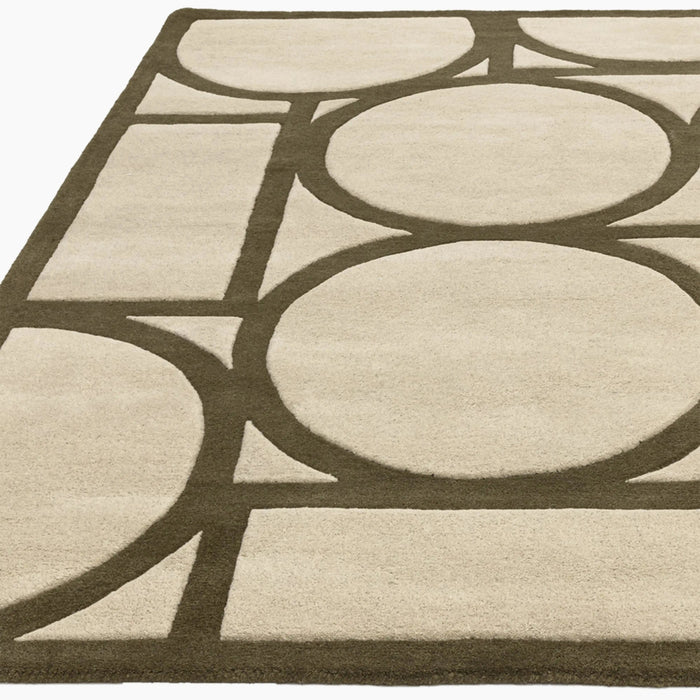 Orson Hand Tufted Wool Rug Khaki Green