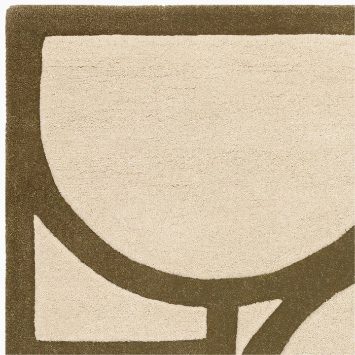 Orson Hand Tufted Wool Rug Khaki Green