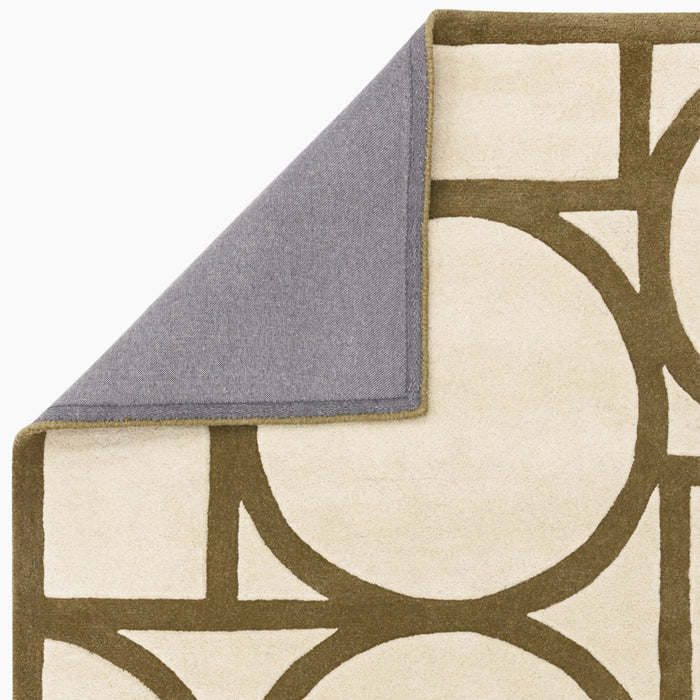 Orson Hand Tufted Wool Rug Khaki Green