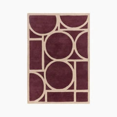 Orson Hand Tufted Wool Rug | Plum