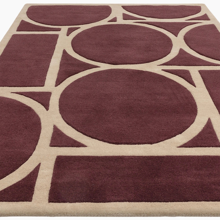 Orson Hand Tufted Wool Rug Plum