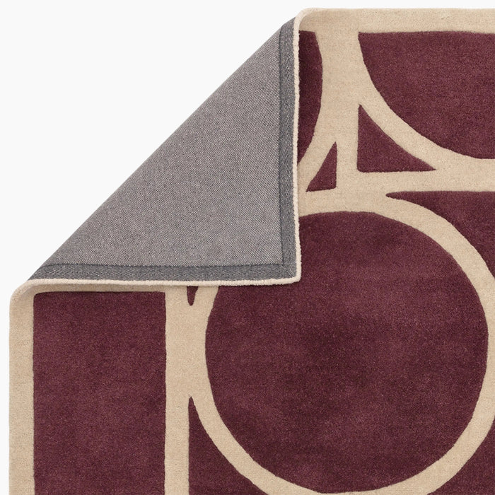 Orson Hand Tufted Wool Rug Plum