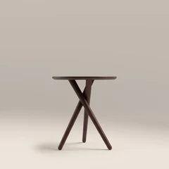 Boden Round Wooden Side Table | Walnut