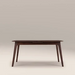Landon 4-6 Seat Rectangle Wooden Extendable Dining Table | Walnut