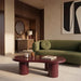 Modica Curved Coffee Table | High Gloss Cherry Red