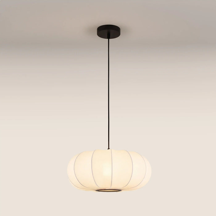 Everett Oval Bubble Pendant Light White