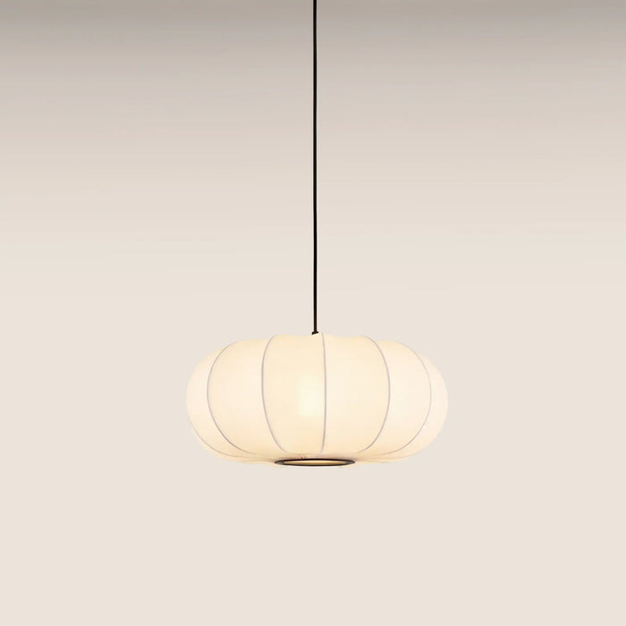 Everett Oval Bubble Pendant Light White