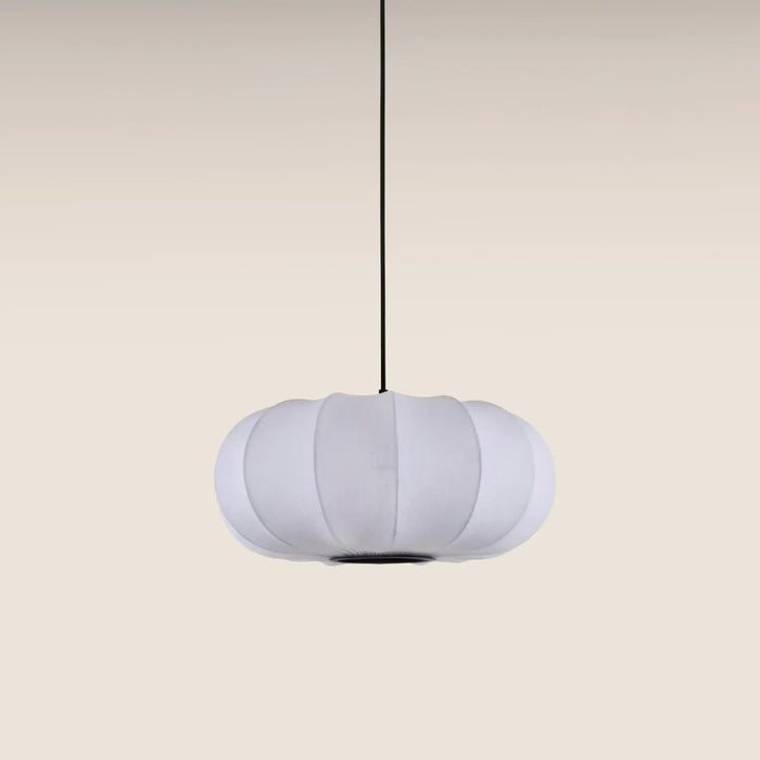 Everett Oval Bubble Pendant Light White