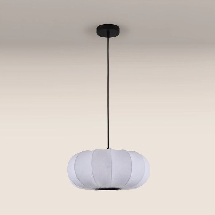 Everett Oval Bubble Pendant Light White