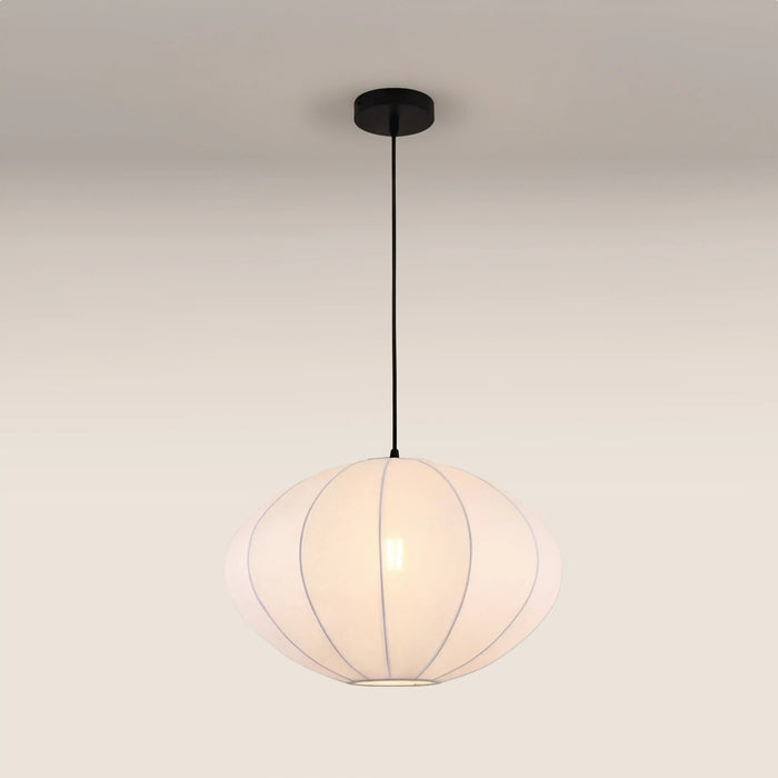 Everett Saucer Bubble Pendant Light White